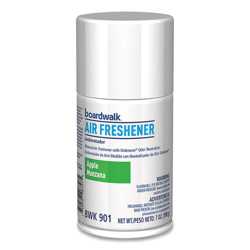 Image of Boardwalk® Metered Air Freshener Refill, Apple Harvest Scent, 7 oz Aerosol Spray, 12/Carton