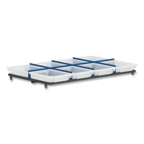 Image of HON® Flagship Storage Bins, 1 Section, 12.75" x 16" x 3", Translucent White