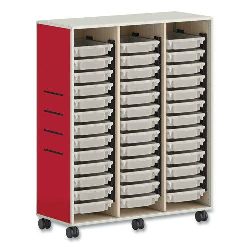 Image of HON® Flagship Storage Bins, 1 Section, 12.75" x 16" x 3", Translucent White
