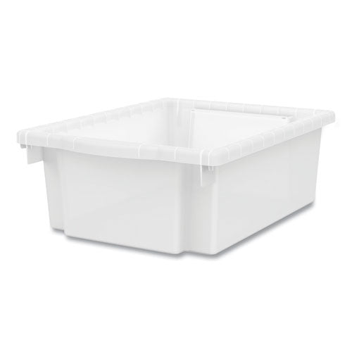Image of HON® Flagship Storage Bins, 1 Section, 12.75" x 16" x 6", Translucent White