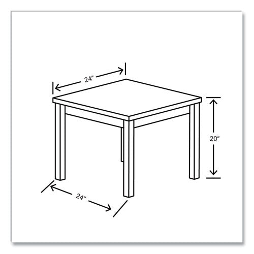 Image of HON® 80000 Series Laminate Occasional Corner Table, 24d x 24w x 20h, Kingswood Walnut