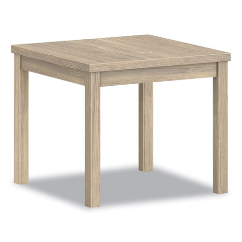 Image of HON® 80000 Laminate Occasional End Table, Rectangular, 24w x 20d x 20h, Kingswood Walnut