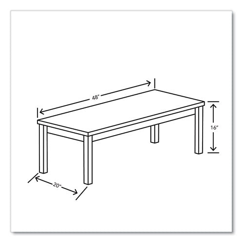 Image of HON® 80000 Series Laminate Occasional Coffee Table, Rectangular, 48w x 20d x 16h, Pinnacle