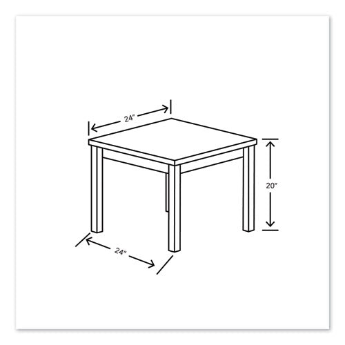 Image of HON® 80000 Series Laminate Occasional Corner Table, 24w x 24d x 20h, Pinnacle