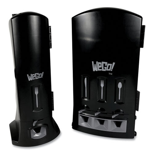 Image of WeGo Utensil Dispenser, Holds 100 Knives, 10.22 x 12.5 x 23.75, Black