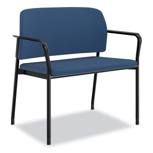 Image of HON® Accommodate Series Bariatric Chair with Arms, 33.5" x 21.5" x 32.5", Elysian Seat, Elysian Back, Charblack Legs