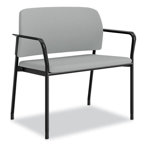 Image of HON® Accommodate Series Bariatric Chair with Arms, 33.5" x 21.5" x 32.5", Flint Seat, Flint Back, Charblack Legs