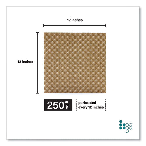 Image of Elementree® Bubble Paper, 12" x 250 ft, Perforated Every 12", Kraft, 250 Sheets/Carton