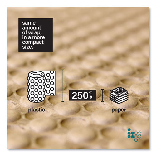 Image of Elementree® Bubble Paper, 12" x 250 ft, Perforated Every 12", Kraft, 250 Sheets/Carton