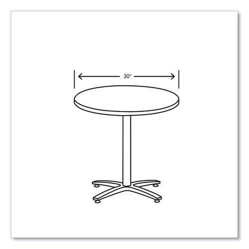 Image of HON® Between Round Table Top, 30" Diameter, Silver Mesh