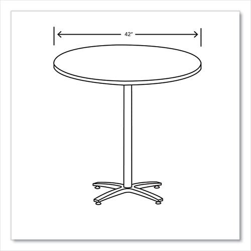 Image of HON® Between Round Table Top, 42" Diameter, Silver Mesh