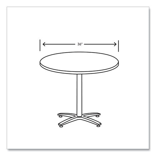 Image of HON® Between Round Table Top, 36" Diameter, Silver Mesh