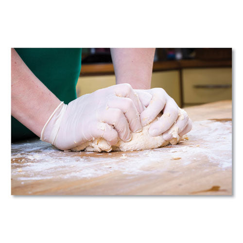 Image of SemperGuard® Latex Gloves, Cream, Medium, 100/Box, 10 Boxes/Carton