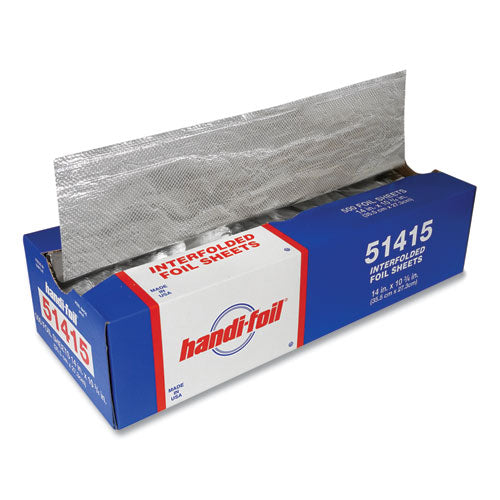 Image of HFA® Interfolded Foil Sheets, 10.75 x 14, 500/Box, 6 Boxes/Carton