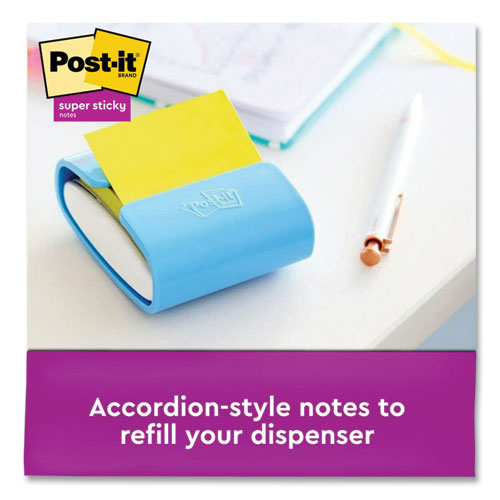 Image of Post-it® Notes Super Sticky Pads in Summer Joy Collection Colors, 1.88" x 1.88", 90 Sheets/Pad, 8 Pads/Pack