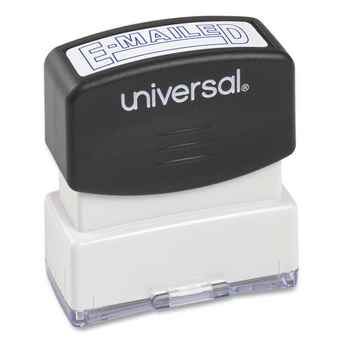 Image of Universal® Message Stamp, E-Mailed, Pre-Inked One-Color, Blue