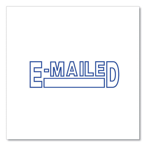 Image of Universal® Message Stamp, E-Mailed, Pre-Inked One-Color, Blue