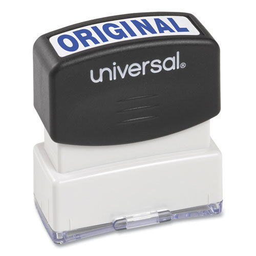 Image of Universal® Message Stamp, Original, Pre-Inked One-Color, Blue