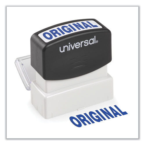 Image of Universal® Message Stamp, Original, Pre-Inked One-Color, Blue