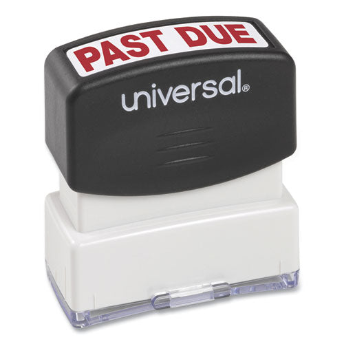 Image of Universal® Message Stamp, Past Due, Pre-Inked One-Color, Red