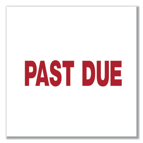 Image of Universal® Message Stamp, Past Due, Pre-Inked One-Color, Red