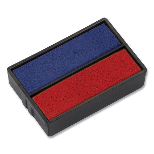 Image of Trodat® T4850 Printy Replacement Pad for Trodat Self-Inking Stamps, 0.19" x 1", Blue/Red