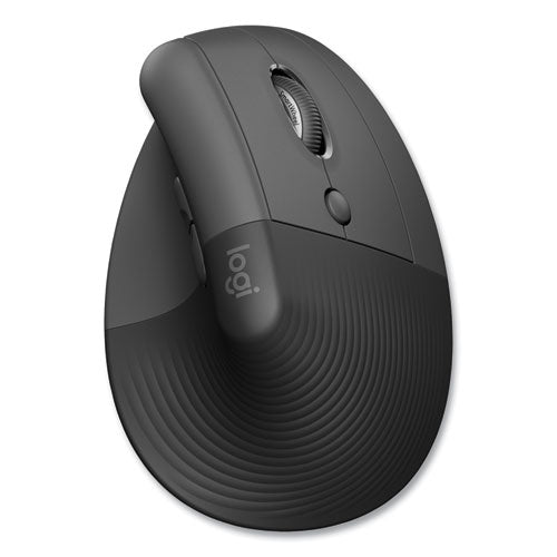 Image of Logitech® Lift for Business Vertical Ergonomic Mouse, 2.4 GHz Frequency/32 ft Wireless Range, Right Hand Use, Graphite