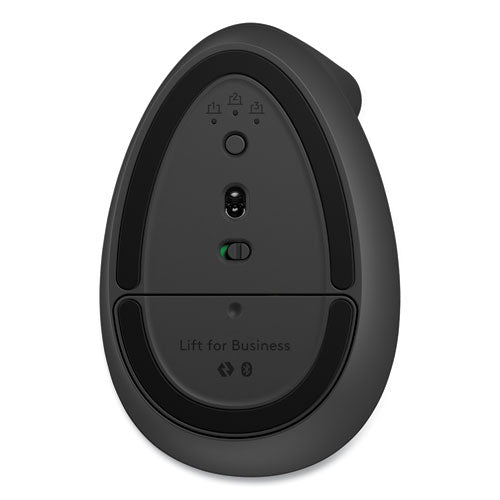 Image of Logitech® Lift for Business Vertical Ergonomic Mouse, 2.4 GHz Frequency/32 ft Wireless Range, Right Hand Use, Graphite
