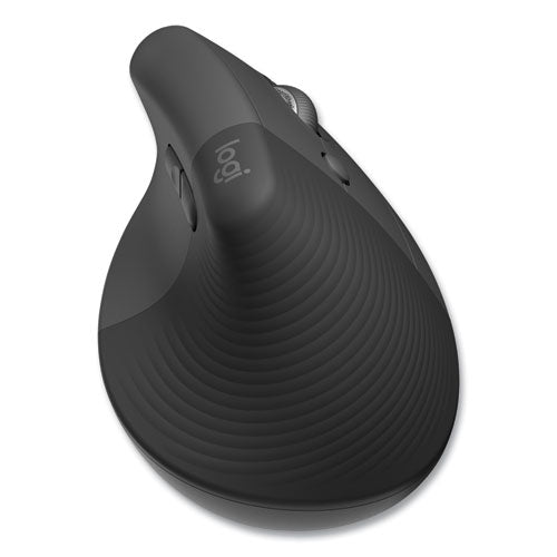 Image of Logitech® Lift for Business Vertical Ergonomic Mouse, 2.4 GHz Frequency/32 ft Wireless Range, Right Hand Use, Graphite