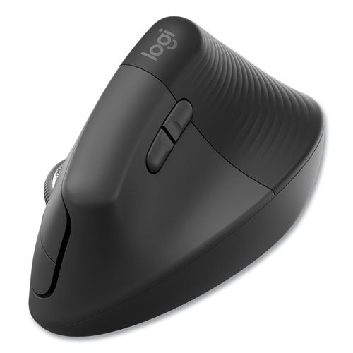 Image of Logitech® Lift for Business Vertical Ergonomic Mouse, 2.4 GHz Frequency/32 ft Wireless Range, Right Hand Use, Graphite