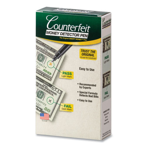 Image of Dri-Mark® Smart Money Counterfeit Bill Detector Pen, U.s. Currency, 12/pack
