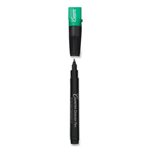 Image of Dri-Mark® Counterfeit Money Detection System, Uv Light; Watermark Detector; Color Change Ink, U.s. Currency, 0.8 X 0.8 X 6, Black/green