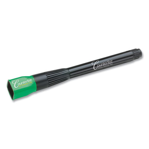 Image of Dri-Mark® Counterfeit Money Detection System, Uv Light; Watermark Detector; Color Change Ink, U.s. Currency, 0.8 X 0.8 X 6, Black/green