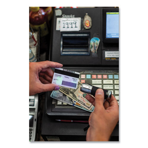 Image of Dri-Mark® Uv Pro Ultraviolet Counterfeit Detecto, Uv Light; Watermark, U.s.; Most Foreign Currencies, 7.28 X 3.74 X 4.21, Black/silver