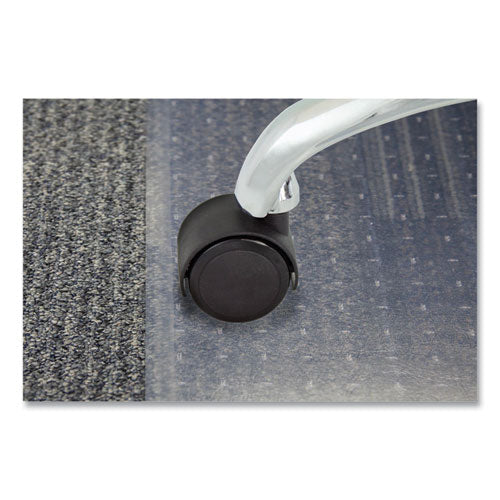 Image of Master Caster® Deluxe Duet Soft-Wheel Casters, 0.44" x 0.88" Grip Ring Type B Stems, 2" Polyurethane Wheels, Matte Black, 5/Set