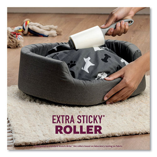 Image of Scotch-Brite Pet Hair Pickup Lint Roller, 70 Sheets/Roll, 2/Pack