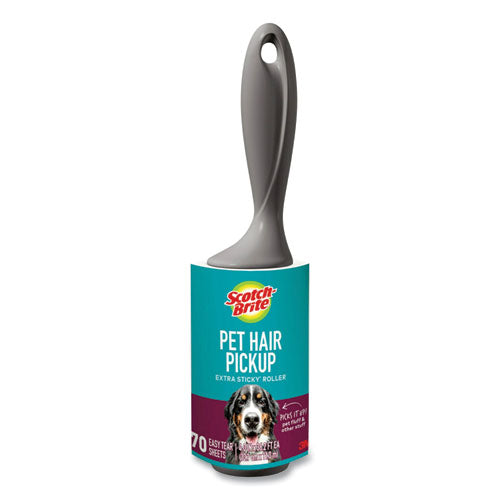 Image of Scotch-Brite Pet Hair Pickup Lint Roller, 70 Sheets/Roll