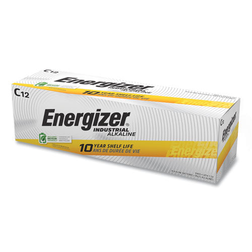 Image of Energizer® Industrial Alkaline C Batteries, 1.5 V, 12/box