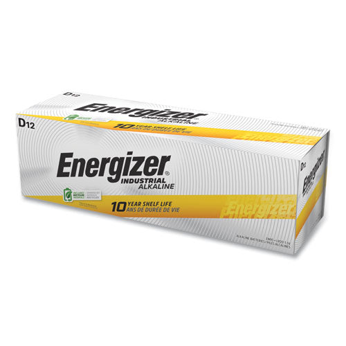 Image of Energizer® Industrial Alkaline D Batteries, 1.5 V, 12/box