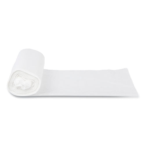 Image of Inteplast Group High-Density Commercial Can Liners, 30 gal, 10 mic, 30" x 37", Clear, Interleaved Roll, 25 Bags/Roll, 20 Rolls/Carton