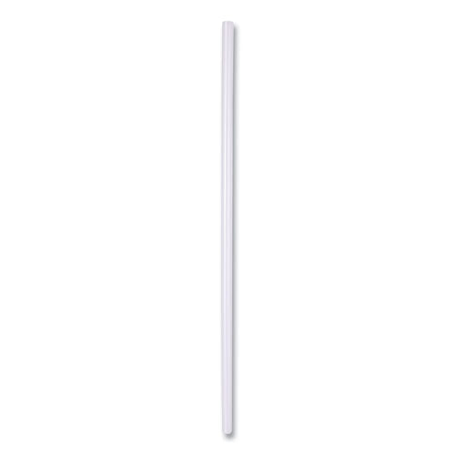 Image of Boardwalk® Wrapped Jumbo Straws, 7.75", Polypropylene, Clear, 500/Pack, 24 Packs/Carton