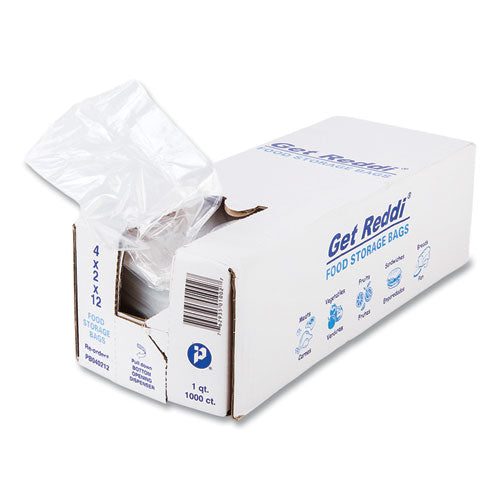 Image of Inteplast Group Food Bags, 32 oz, 4" x 2" x 12", Clear, 1,000/Carton