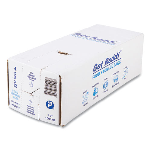 Image of Inteplast Group Food Bags, 32 oz, 4" x 2" x 12", Clear, 1,000/Carton