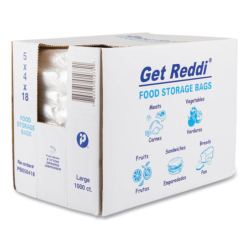 Image of Inteplast Group Food Bags for Large Bread Loaves, 5" x 4.5" x 18", Clear, 1,000/Carton
