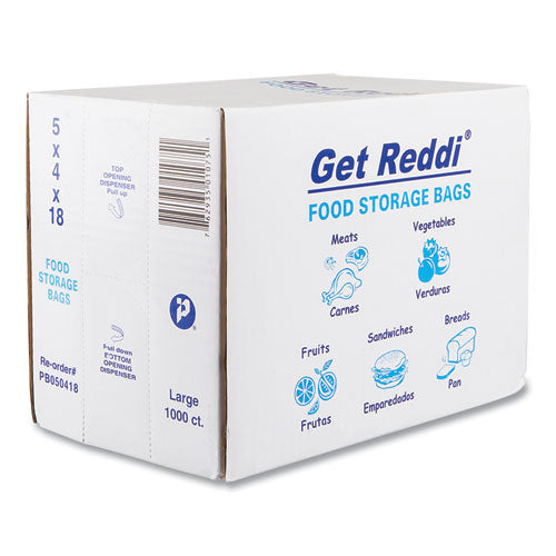 Image of Inteplast Group Food Bags for Large Bread Loaves, 5" x 4.5" x 18", Clear, 1,000/Carton