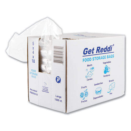 Image of Inteplast Group Food Bags for Large Bread Loaves, 5" x 4.5" x 18", Clear, 1,000/Carton