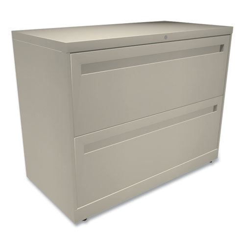 Image of HON® Brigade 700 Series Lateral File, 2 Legal/letter-Size File Drawers, Putty, 36" X 18" X 28"