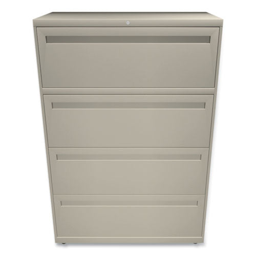 Image of HON® Brigade 700 Series Lateral File, 4 Legal/letter-Size File Drawers, Putty, 36" X 18" X 52.5"