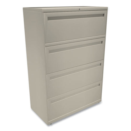 Image of HON® Brigade 700 Series Lateral File, 4 Legal/letter-Size File Drawers, Putty, 36" X 18" X 52.5"