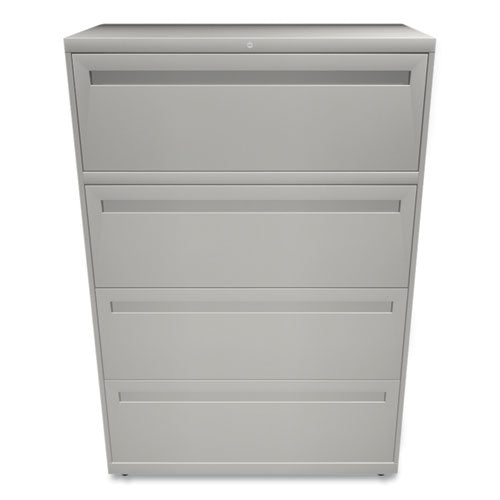 Image of HON® Brigade 700 Series Lateral File, 4 Legal/letter-Size File Drawers, Light Gray, 36" X 18" X 52.5"